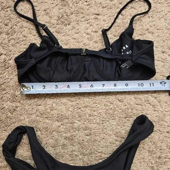 Lahana x Victoria Swim Bikini Set in Black Womens Size M - Picture 4 of 7